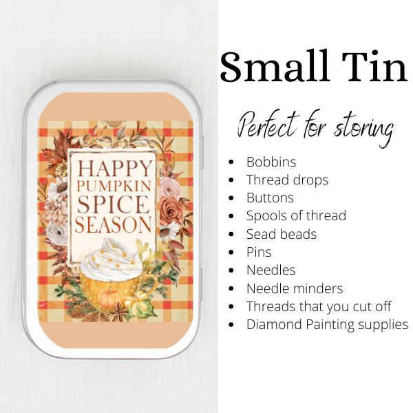 Pumpkin Spice Season Small Storage Tin