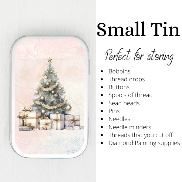 Christmas Tree Small Storage Tin