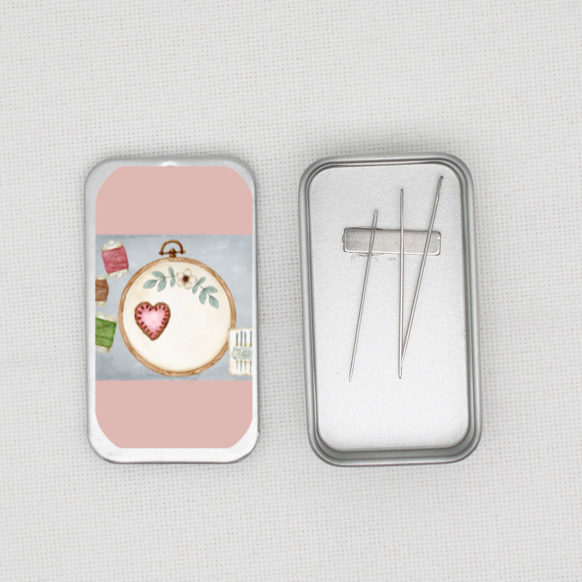 Cross Stitch And Embroidery Needle Tin