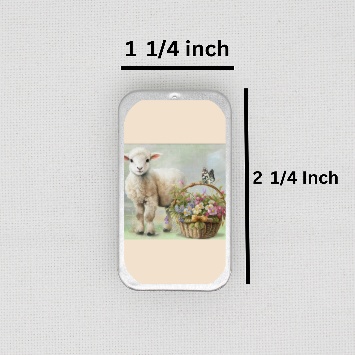 Easter Lamb Needle Tin
