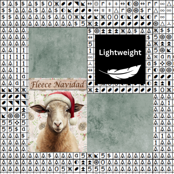 Fleece Navidad Chart Place Keeper