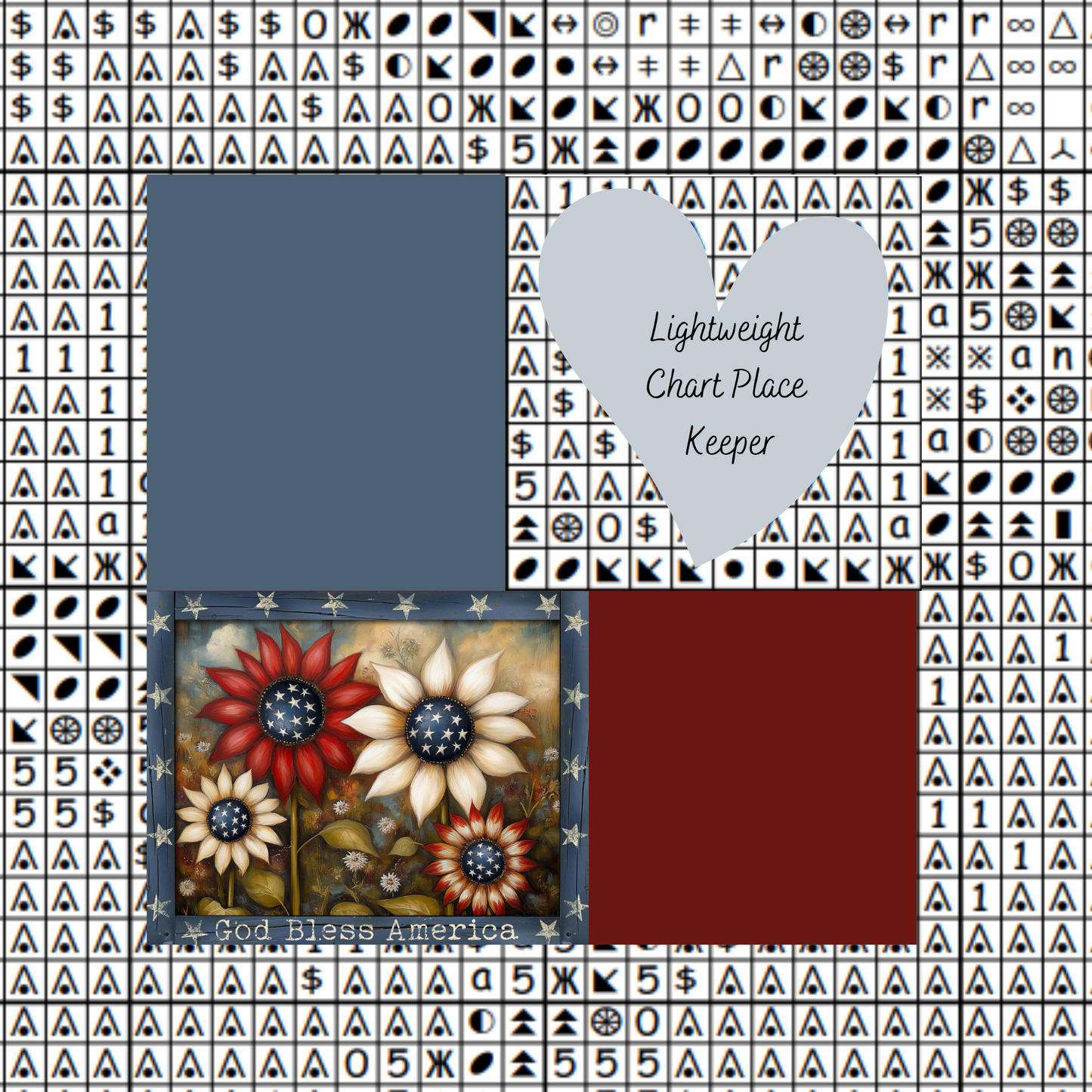 God Bless America Chart Place Keeper