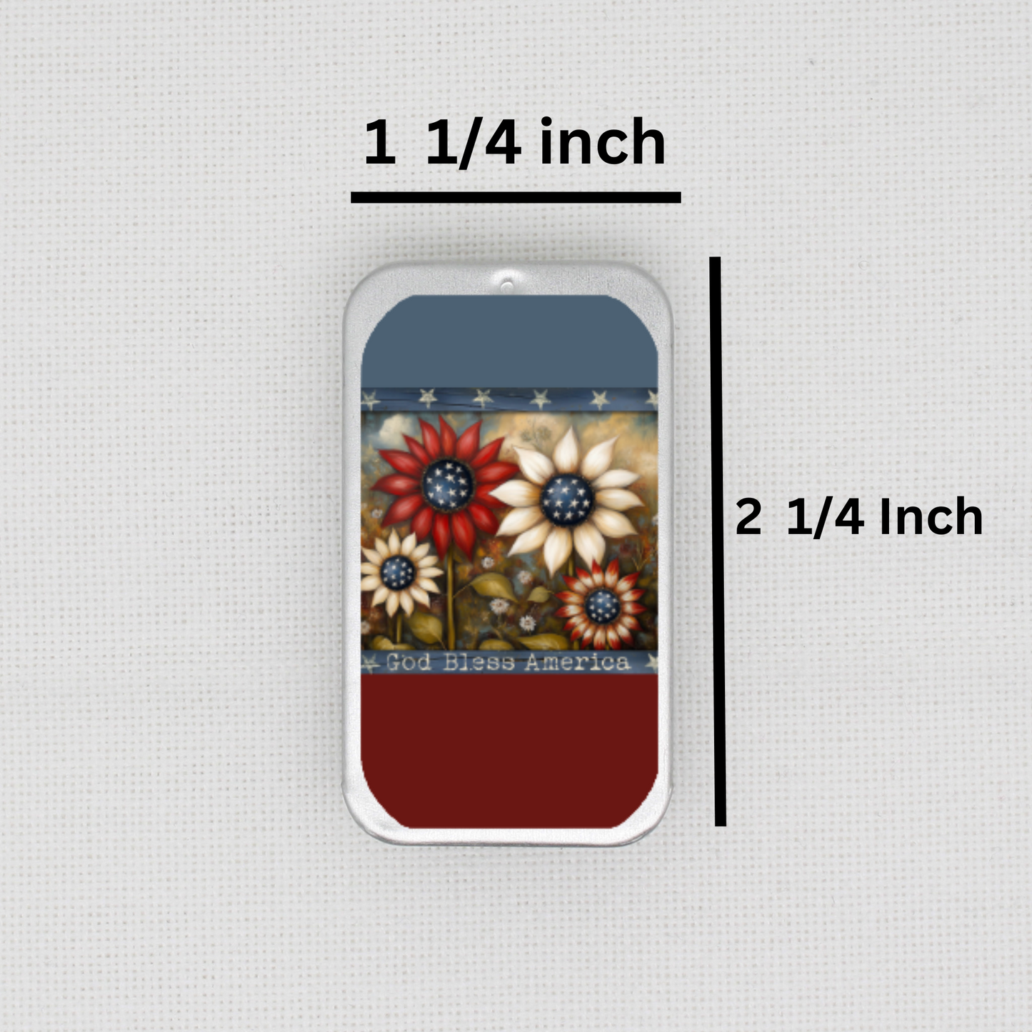 God Bless America Needle Tin