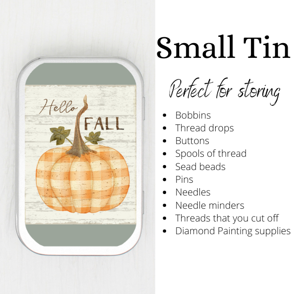 Hello Fall Small Storage Tin