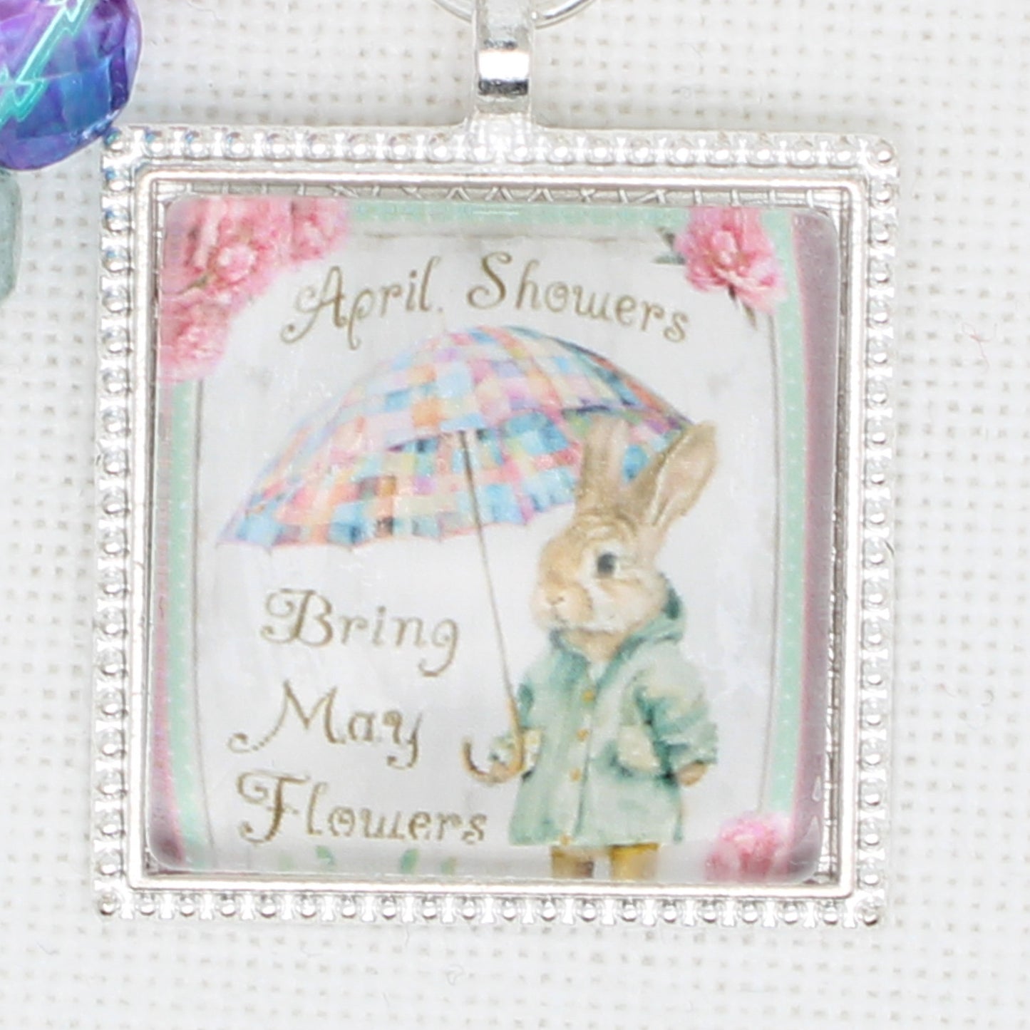 April Showers Zipper Pull/ Mini-Fob