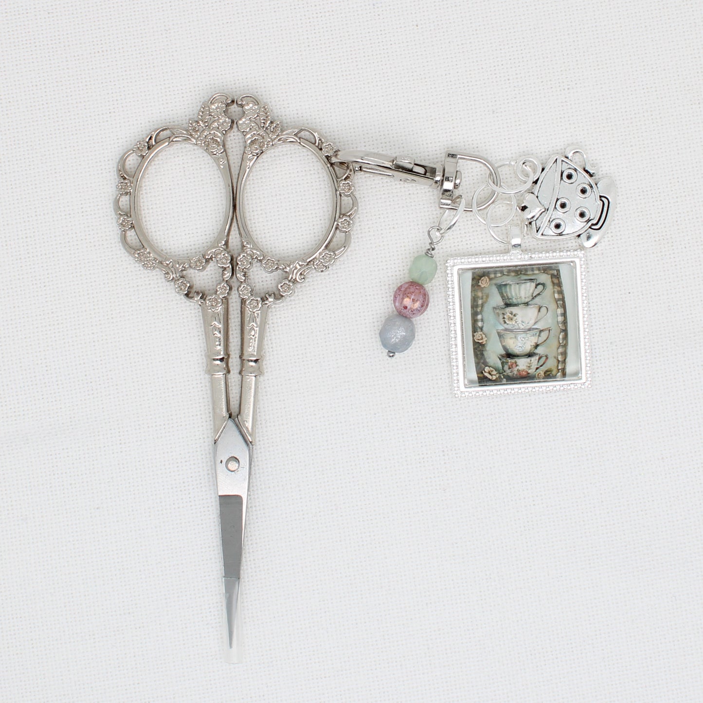 Teacups Zipper Pull/ Mini-Fob
