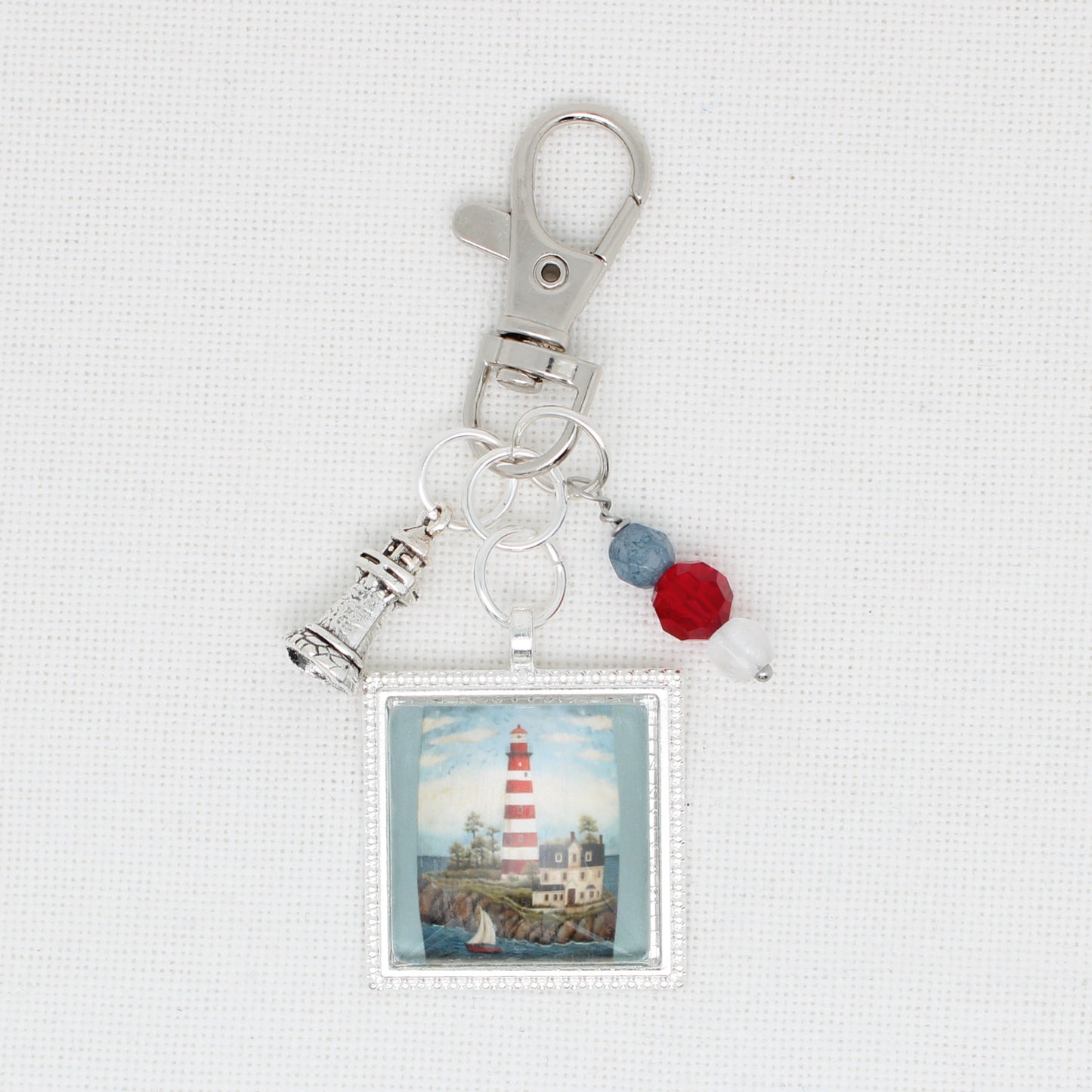 This Land Is Your Land Lighthouse Zipper Pull/ Mini-Fob