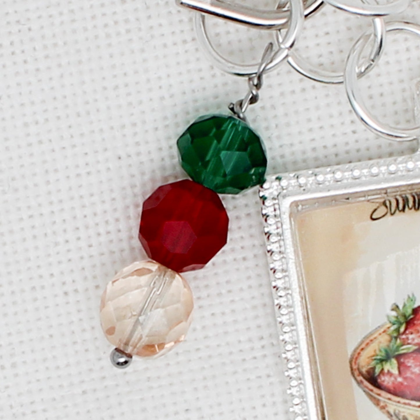Summer Things Strawberries Zipper Pull/ Mini-Fob
