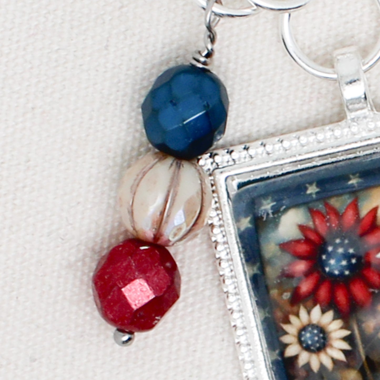 God Bless America Zipper Pull/ Mini-Fob