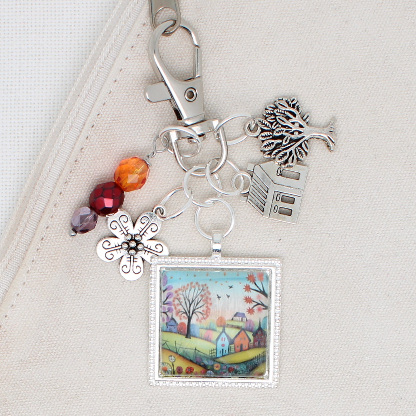 Where Flowers Bloom Zipper Pull/ Mini-Fob