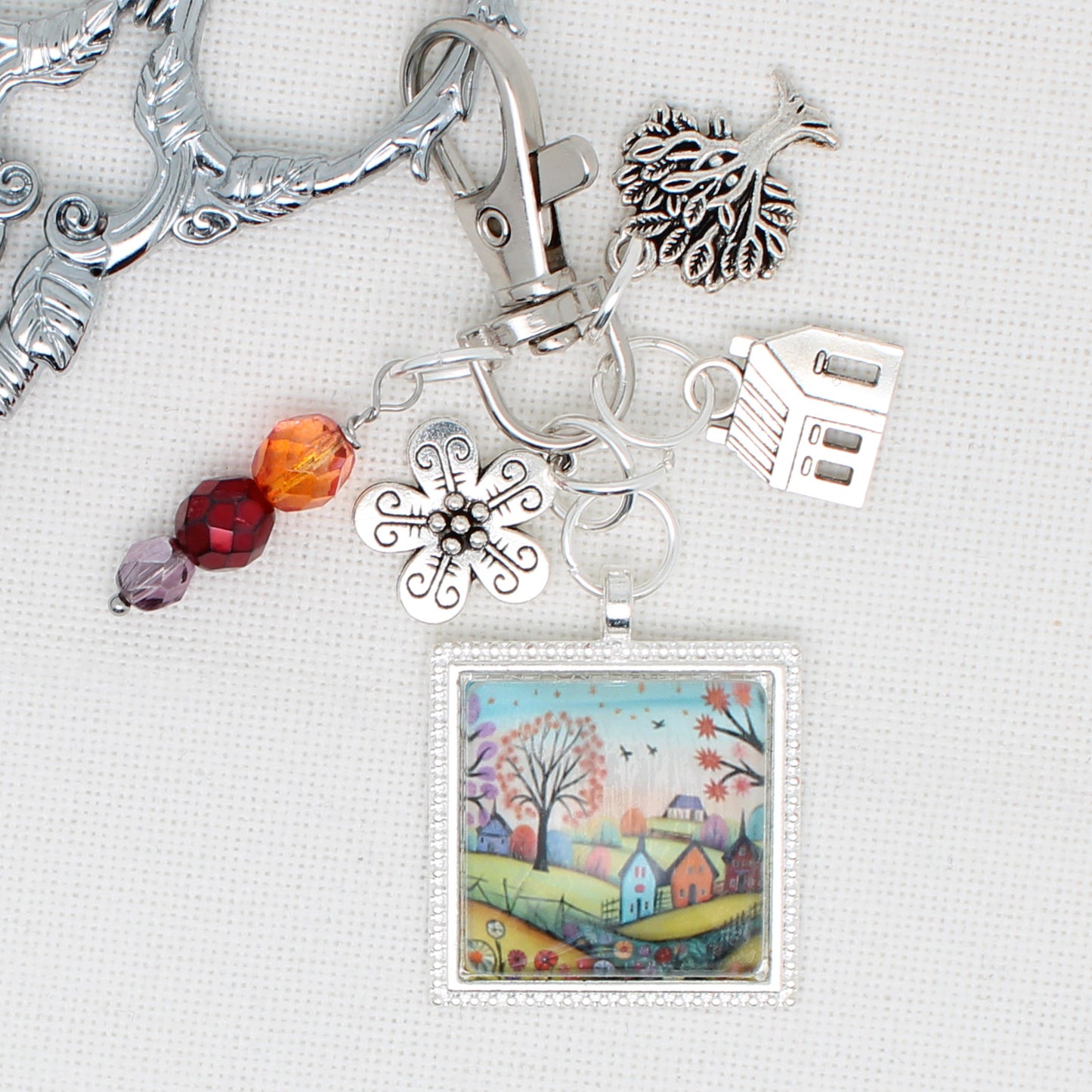 Where Flowers Bloom Zipper Pull/ Mini-Fob