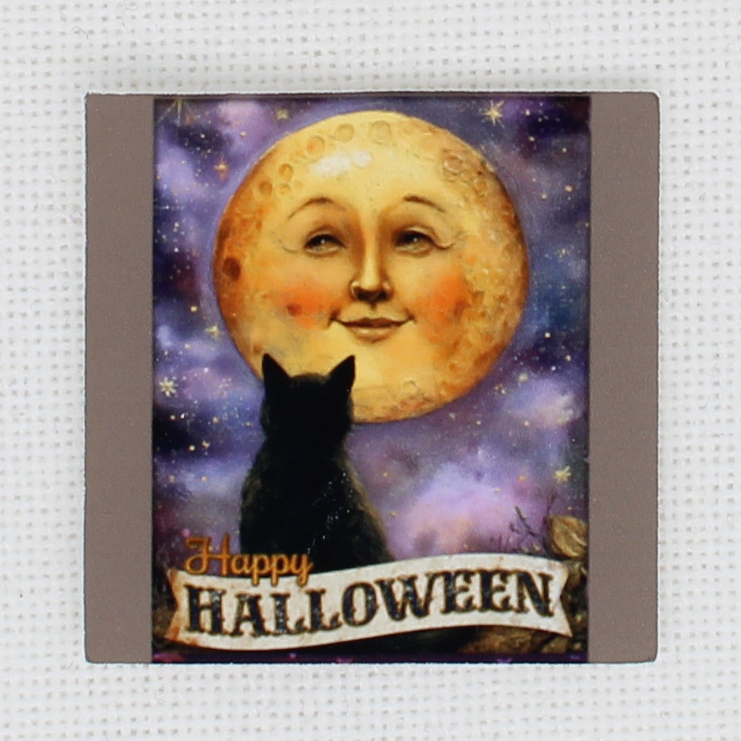 Cat And Moon Face Needle Minder