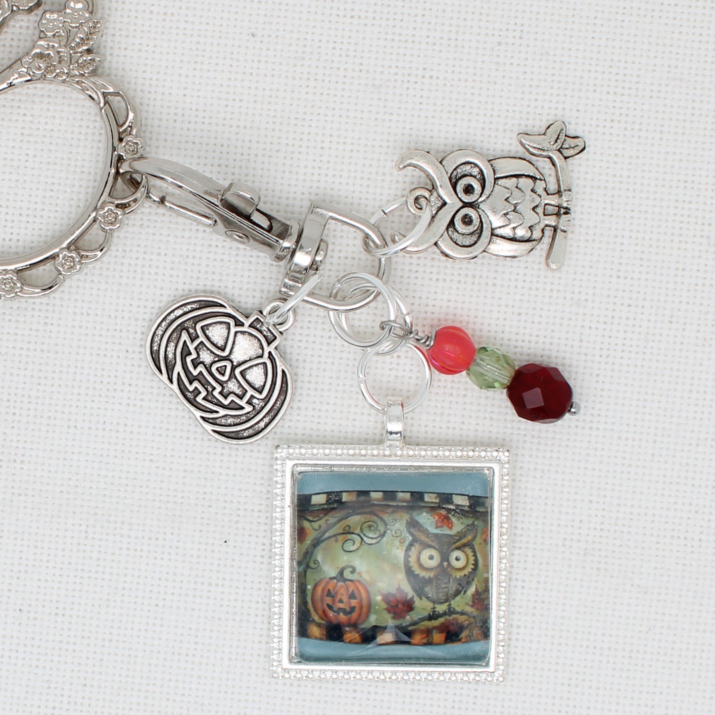 Owl And Jack Zipper Pull/ Mini-Fob
