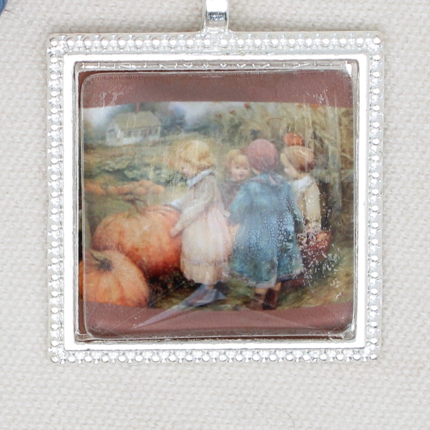 Pumpkin Girls Zipper Pull/ Mini-Fob