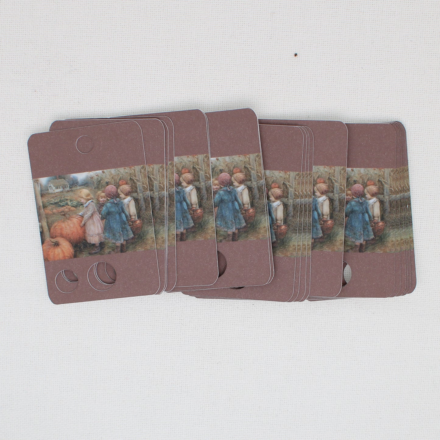 Pumpkin Girls Floss Cards. - Pack of 20 Cards