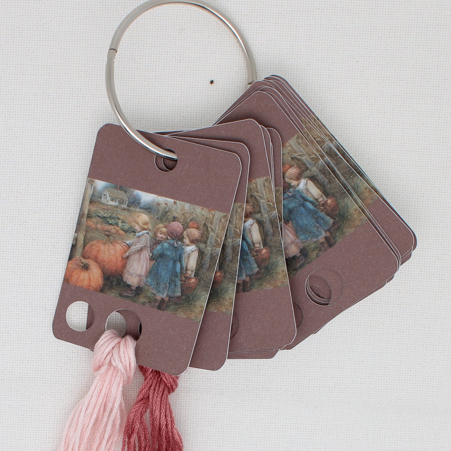 Pumpkin Girls Floss Cards. - Pack of 20 Cards