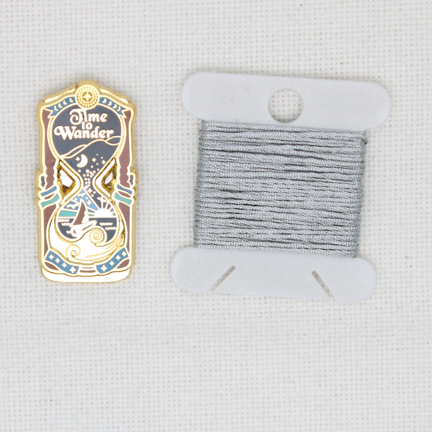 Hour Glass Time To Wander Magnetic Needle Minder