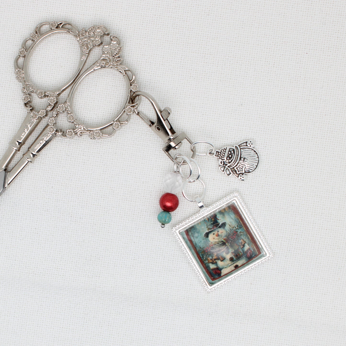 Snowman Zipper Pull/ Mini-Fob