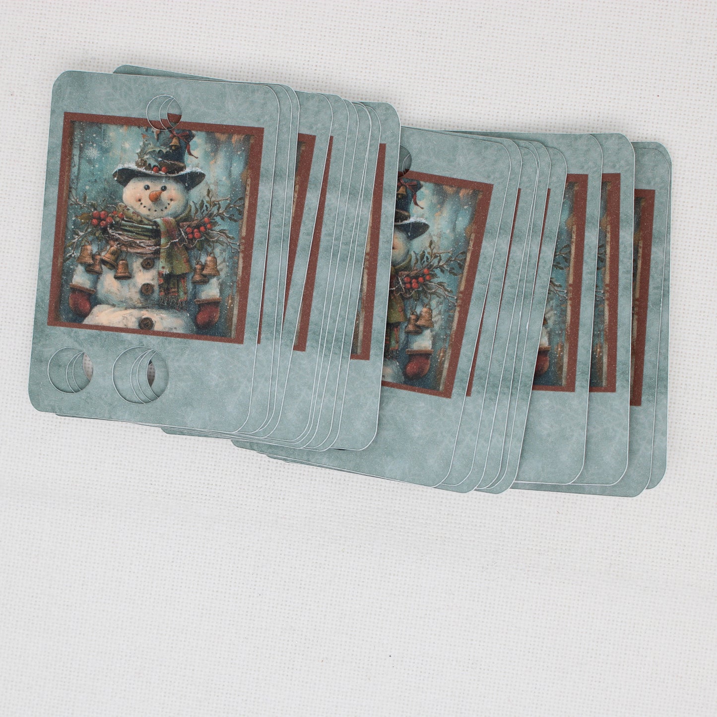 Snowman Floss Cards. - Pack of 20 Cards