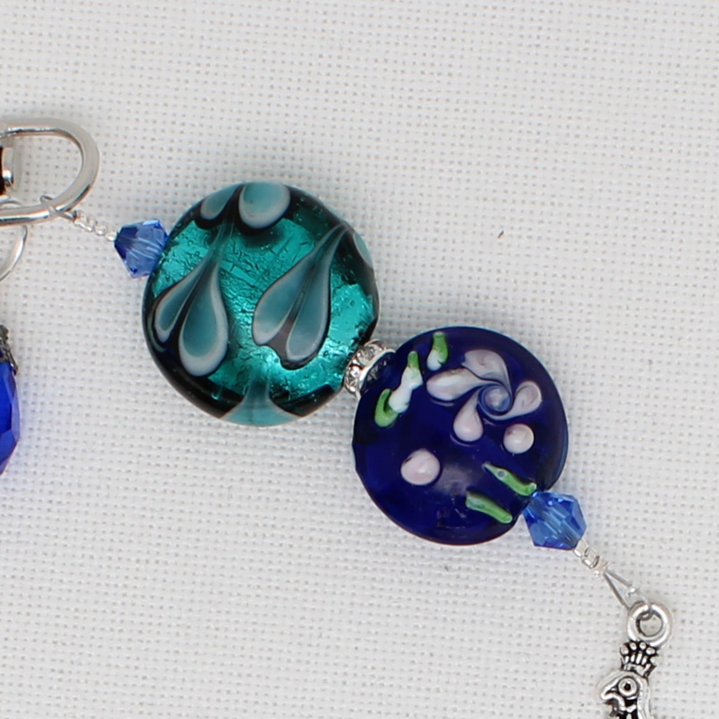 Peacock Scissor Fob