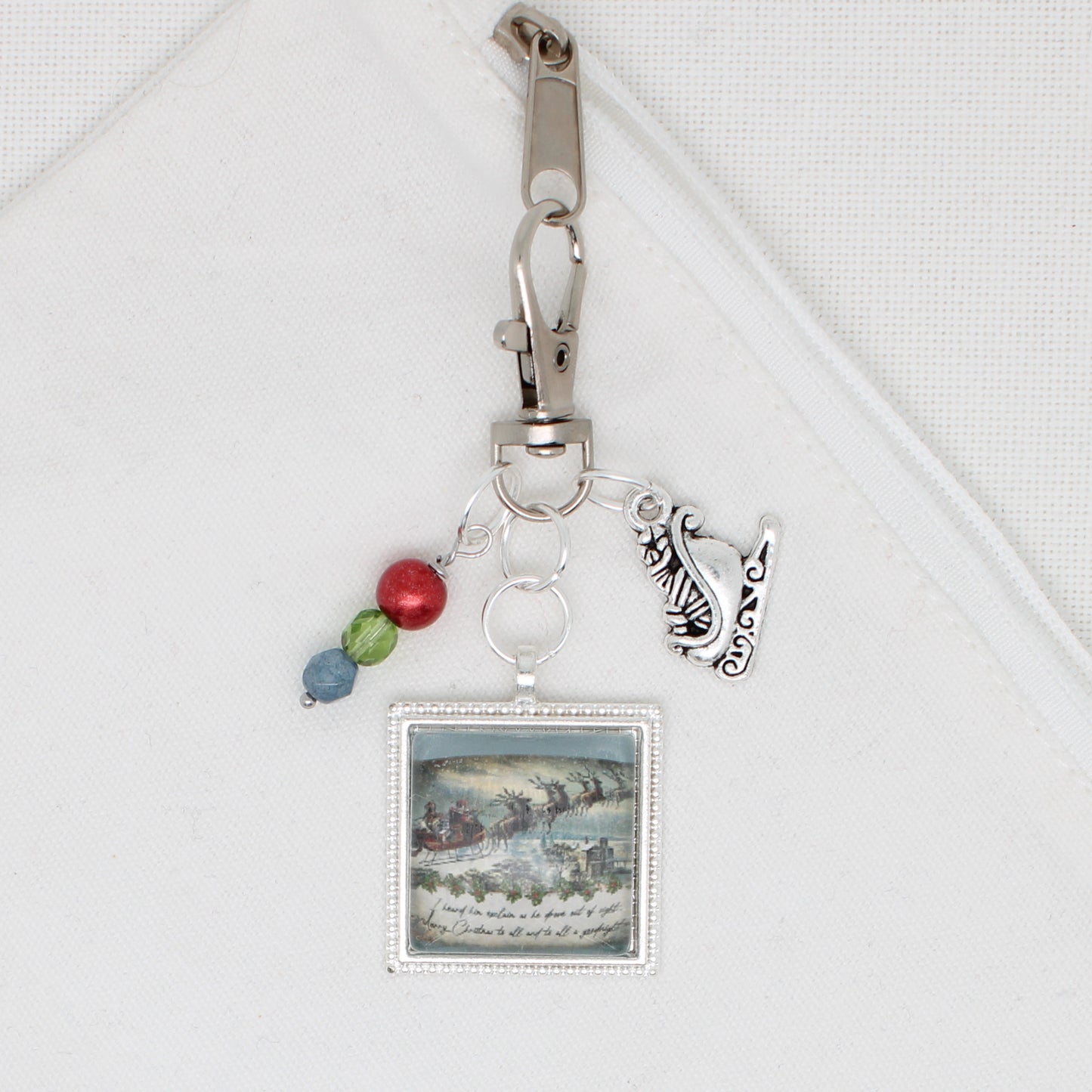 The Night Before Christmas Zipper Pull/ Mini- Fob