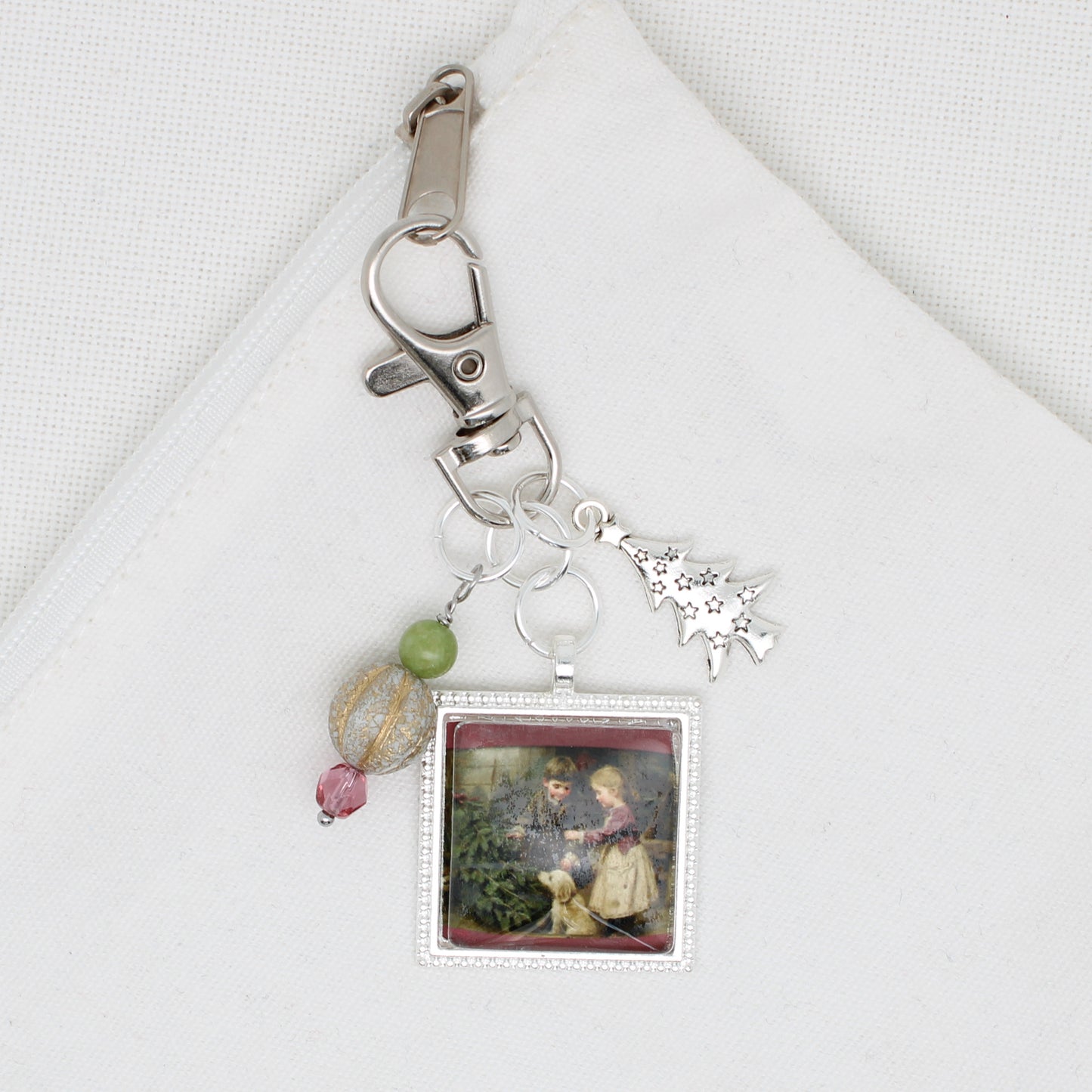 Christmas Children Zipper Pull/ Mini-Fob