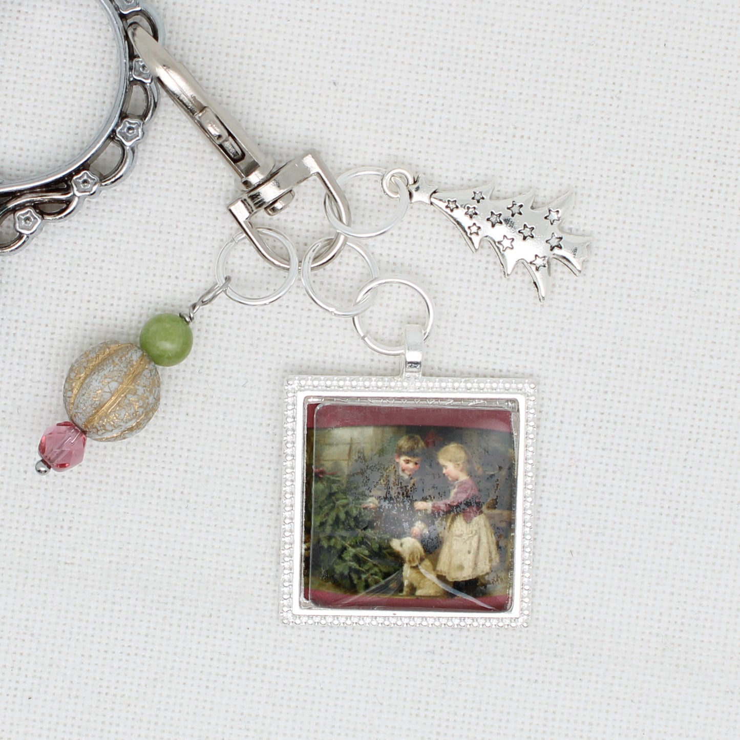 Christmas Children Zipper Pull/ Mini-Fob