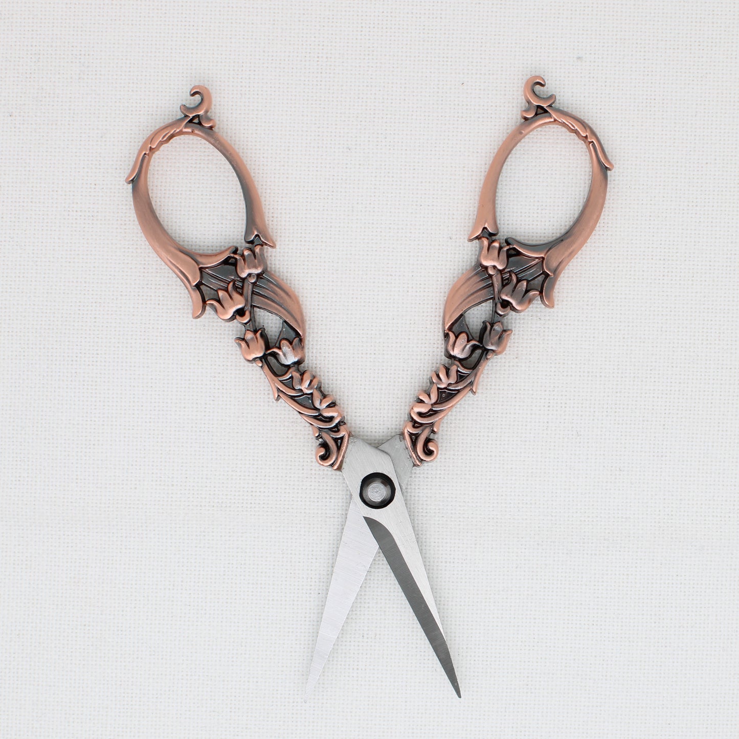 Large Copper Flower Embroidery Scissors