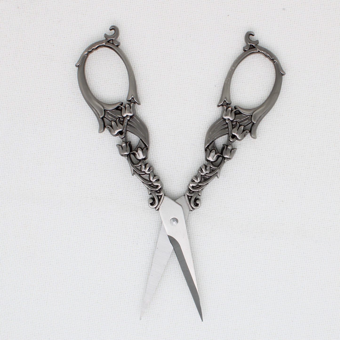 Large Black Flower Embroidery Scissors
