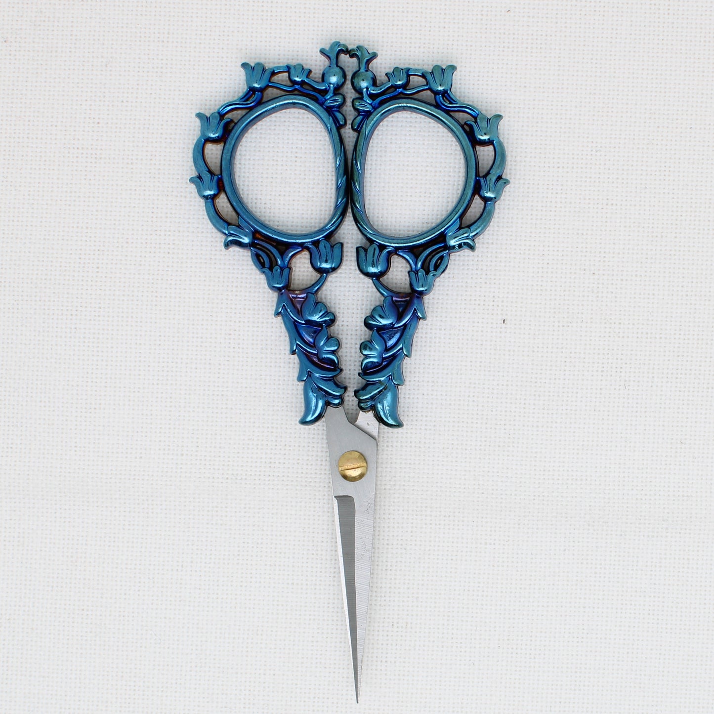 Large Blue Flower Embroidery Scissors