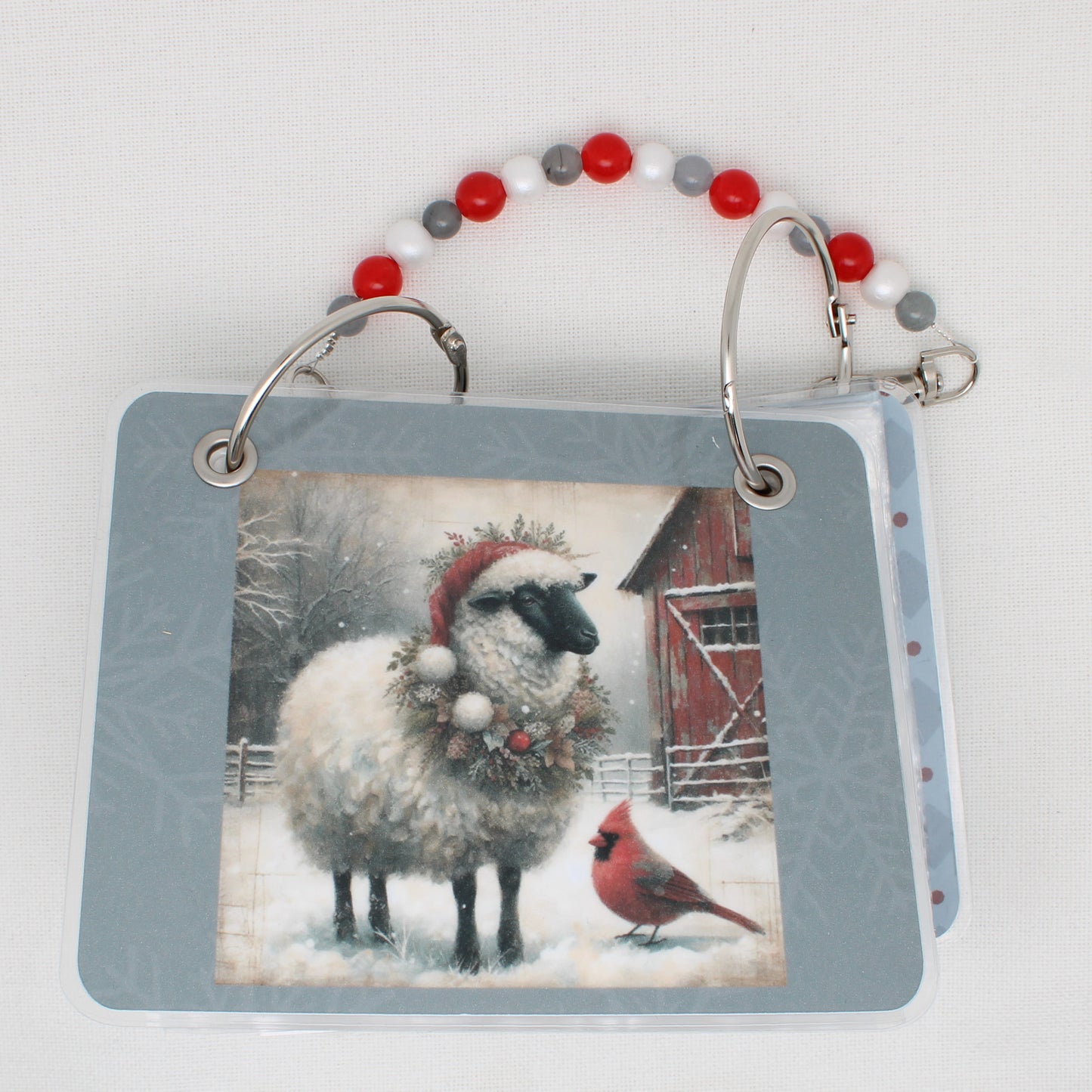 Christmas Sheep Floss Bag Book