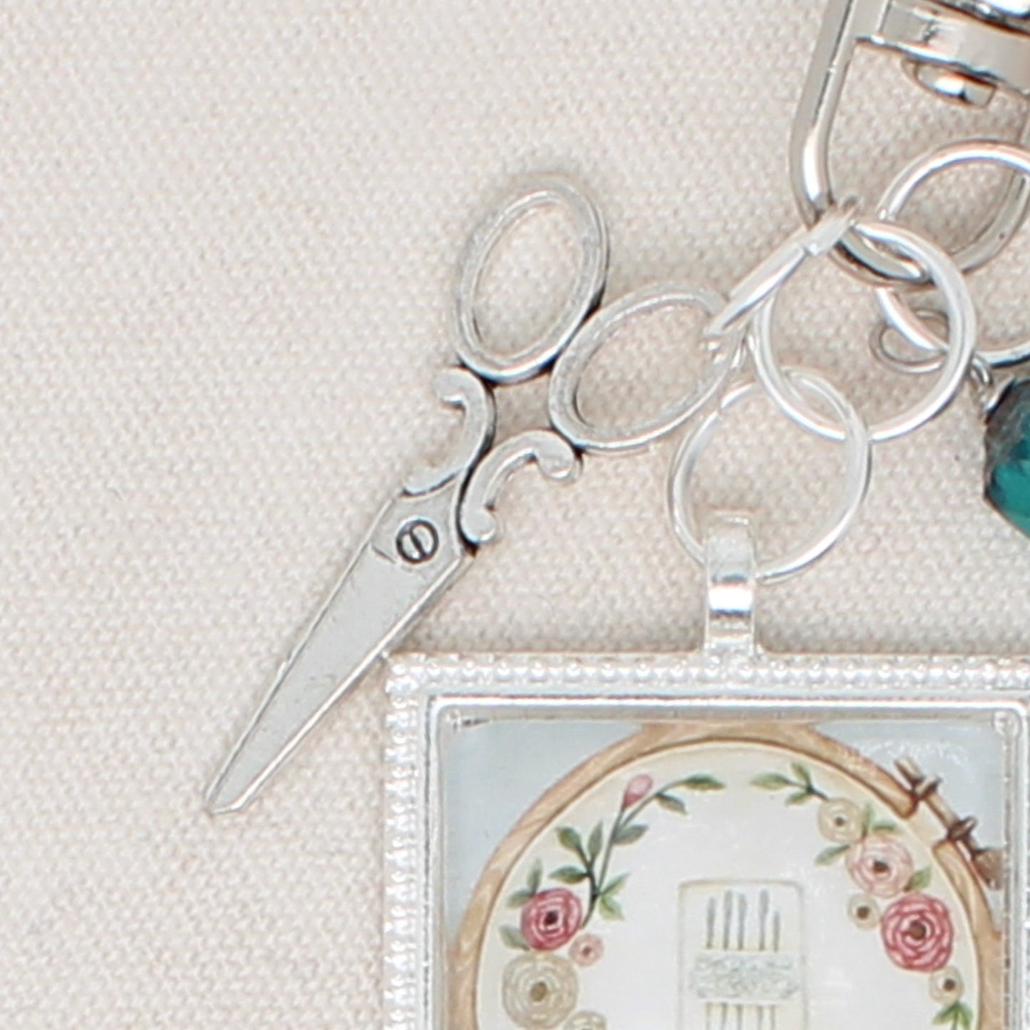 Cross Stitch And Embroidery Zipper Pull/ Mini-Fob