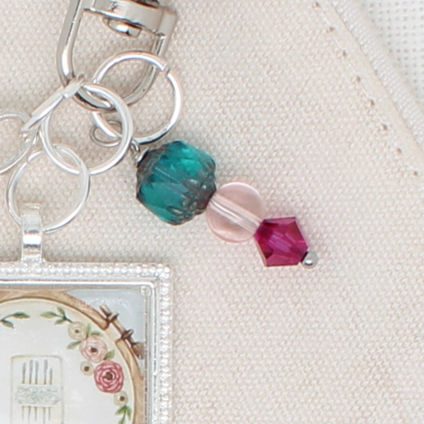 Cross Stitch And Embroidery Zipper Pull/ Mini-Fob