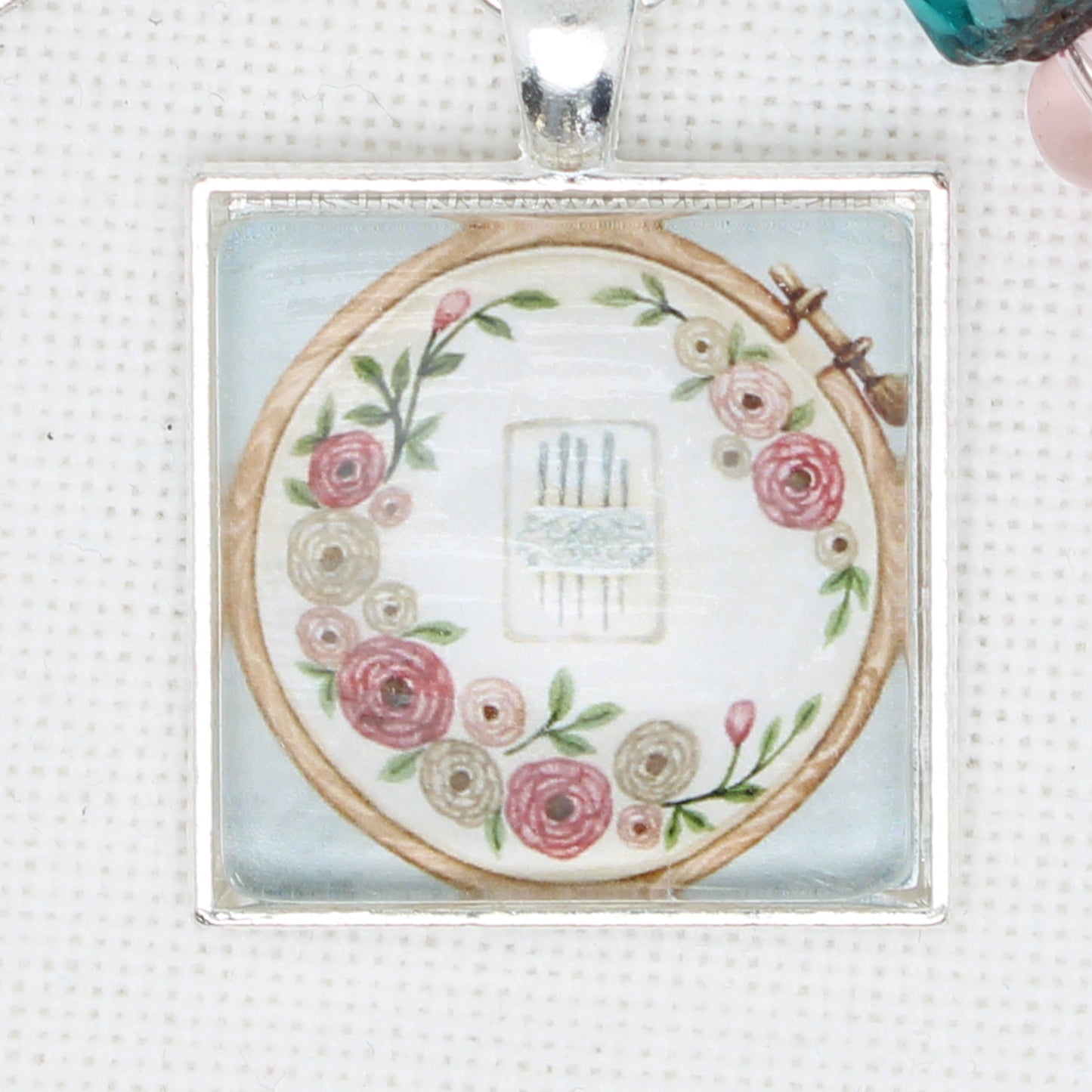 Cross Stitch And Embroidery Floss Ring