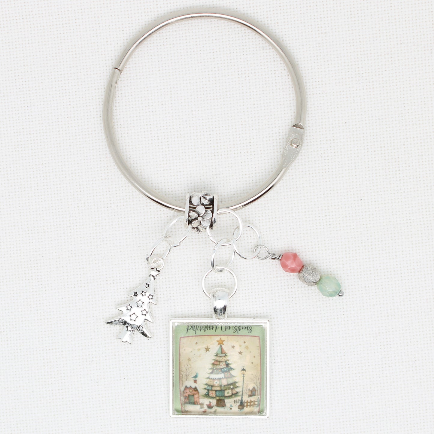 Patchwork Christmas Floss Ring