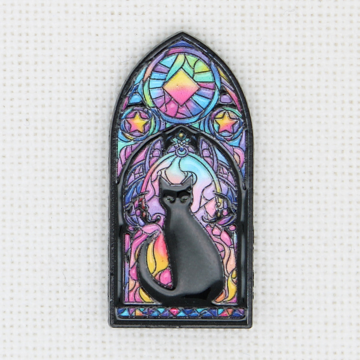 Cat Enamel Magnetic Needle Minder For Cross Stitch