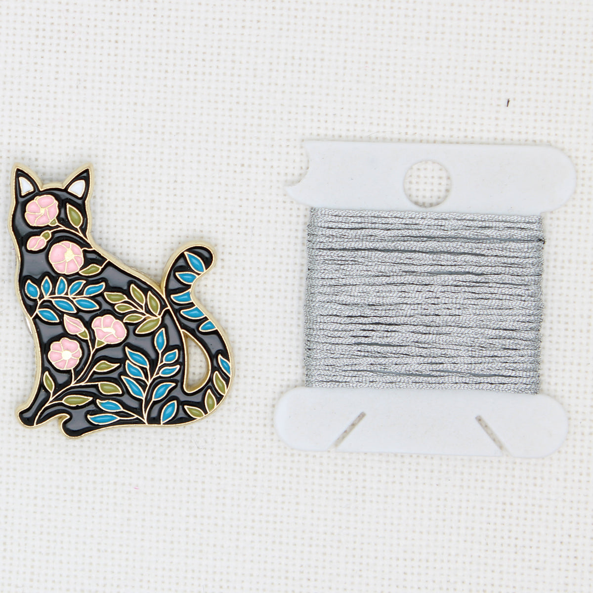 Cat Magnetic Enamel Magnetic Needle Minder For Cross Stitch