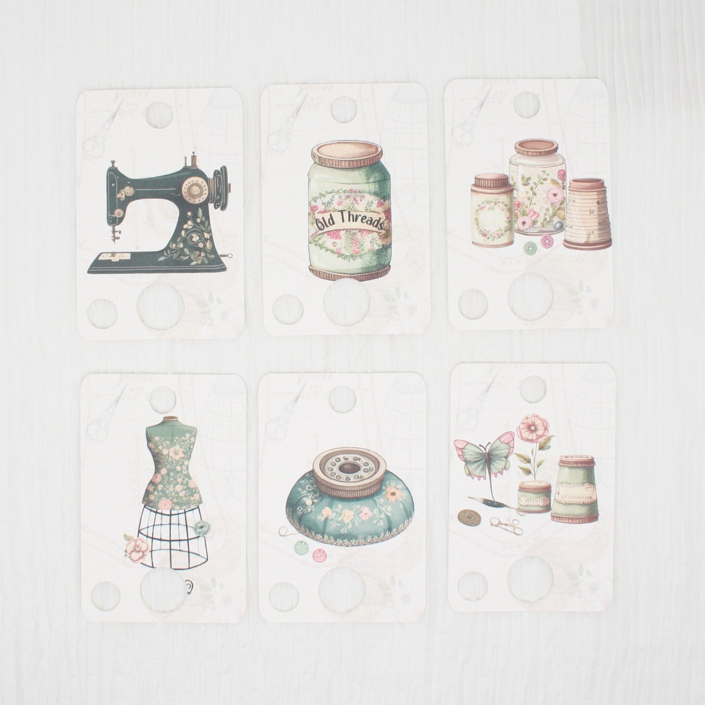 Sewing Machine Floss Cards- Pack Of 20 Cards