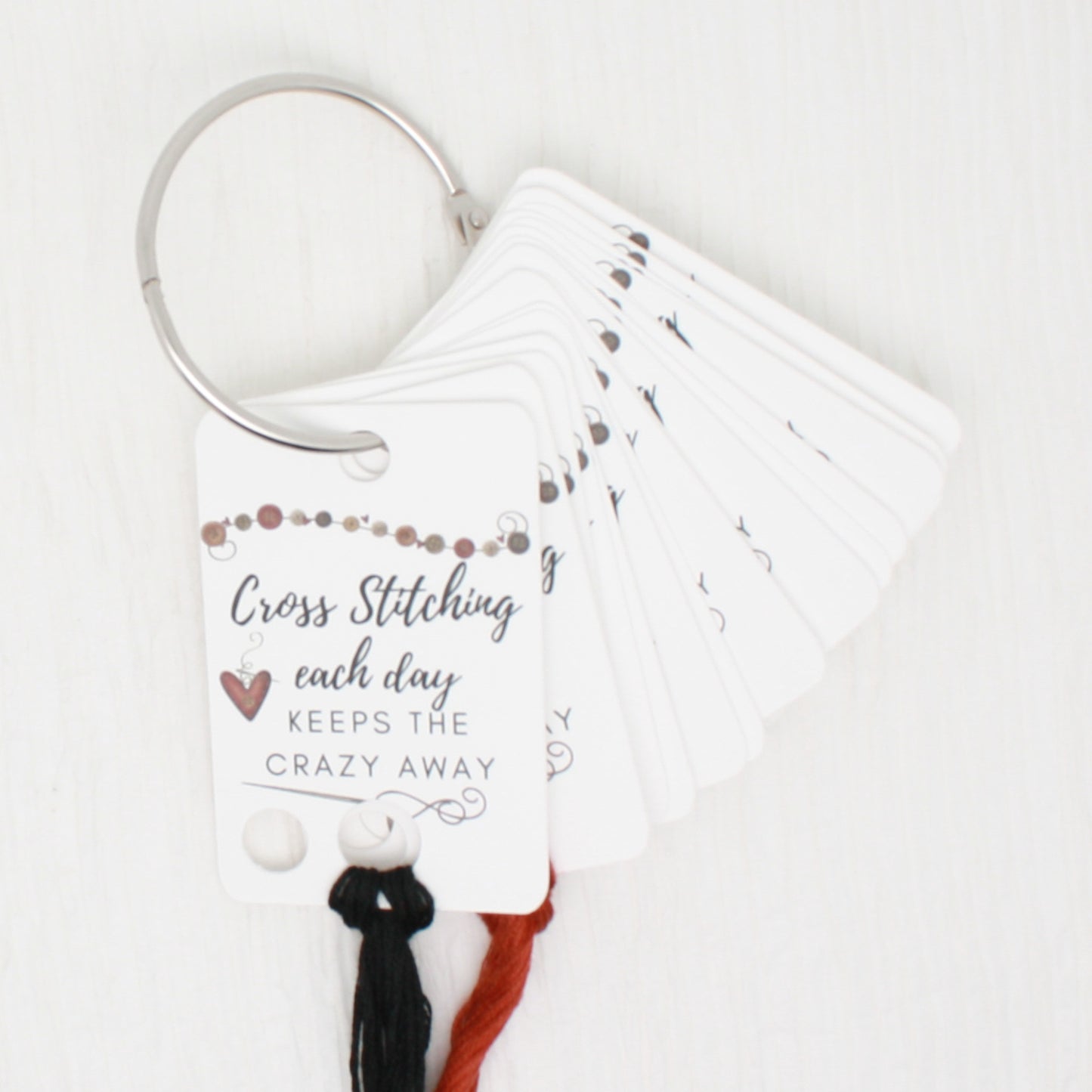 Cross Stitch Each Day Floss Cards- Pack Of 20 Cards