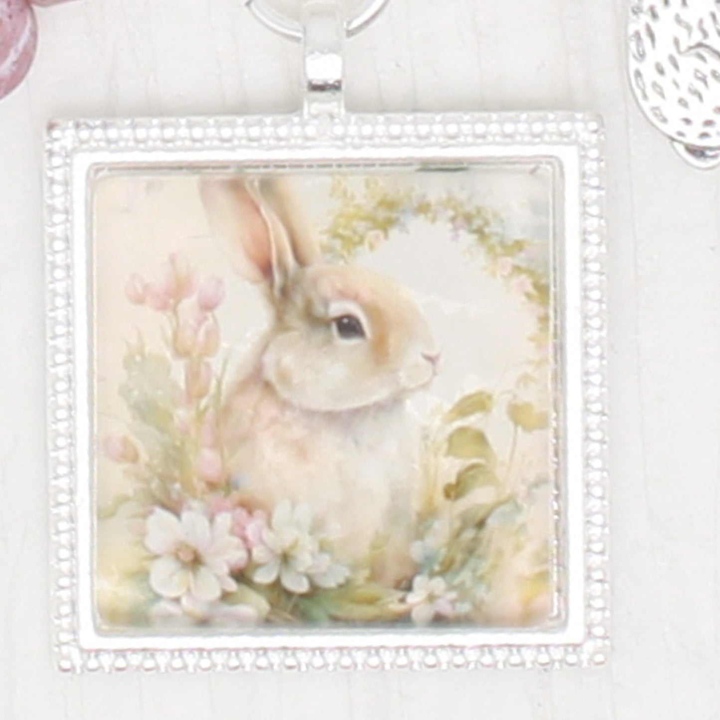 Welcome Bunny Zipper Pull/ Mini- Fob