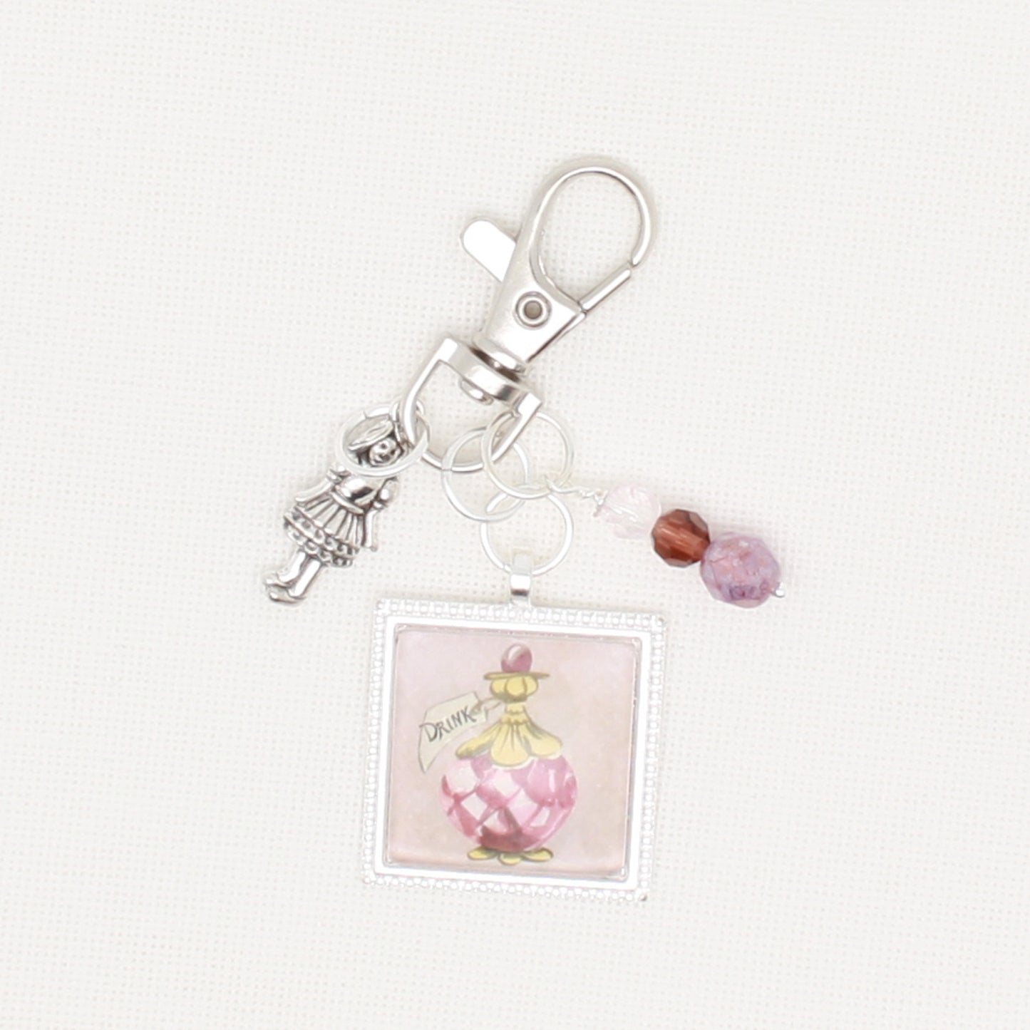 Drink Me Zipper Pull/ Mini- Fob