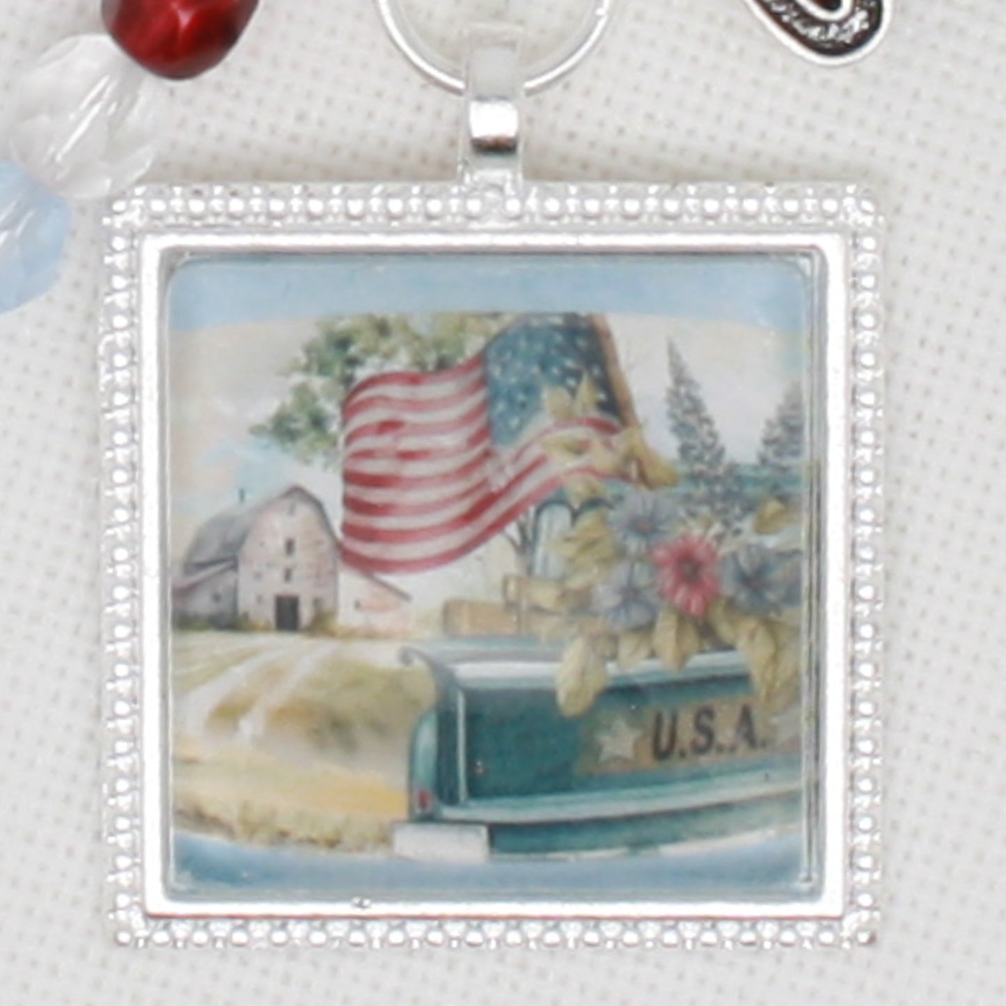 USA Truck Zipper Pull/Mini-Fob