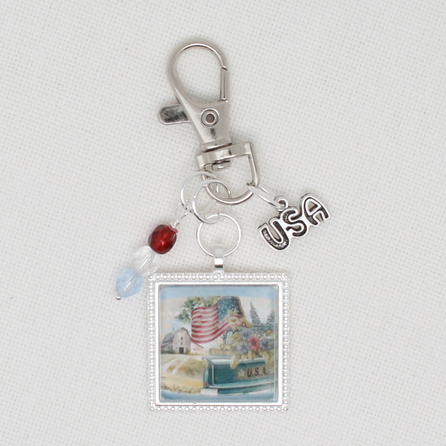 USA Truck Zipper Pull/Mini-Fob