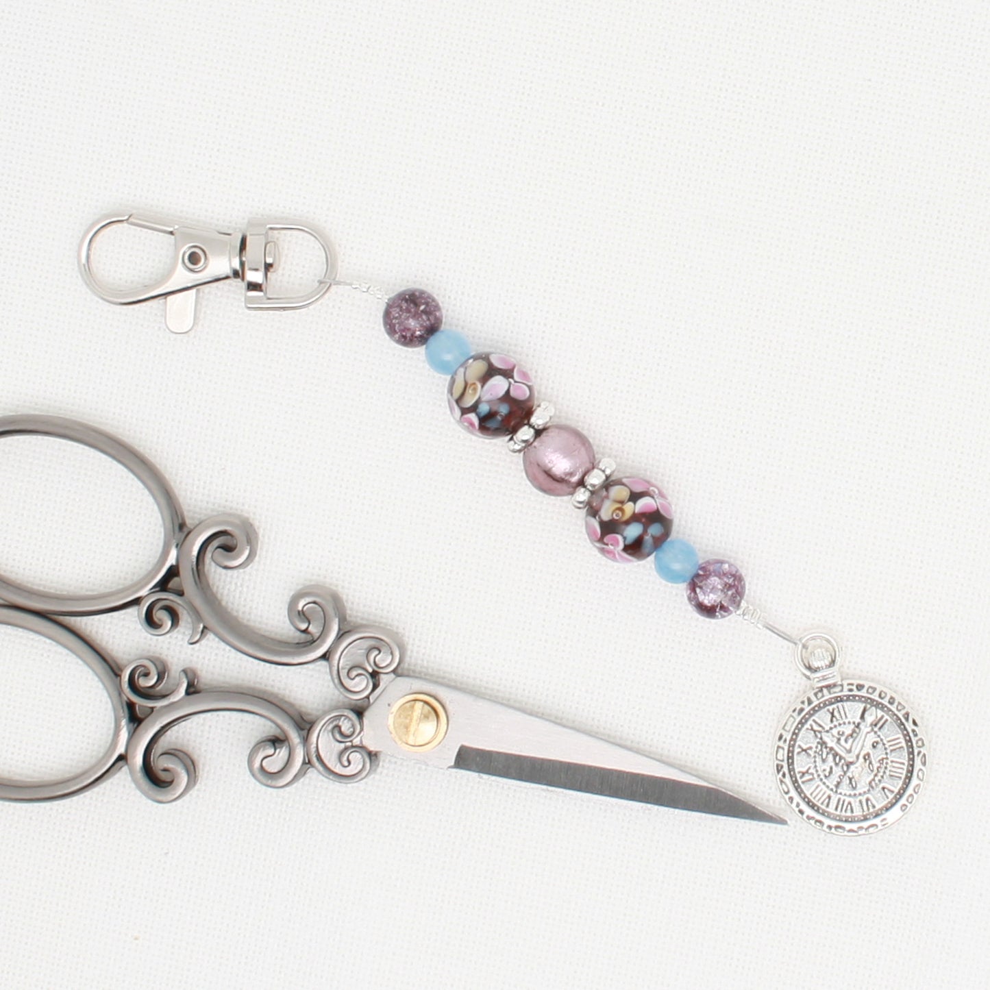 Clock Scissor Fob