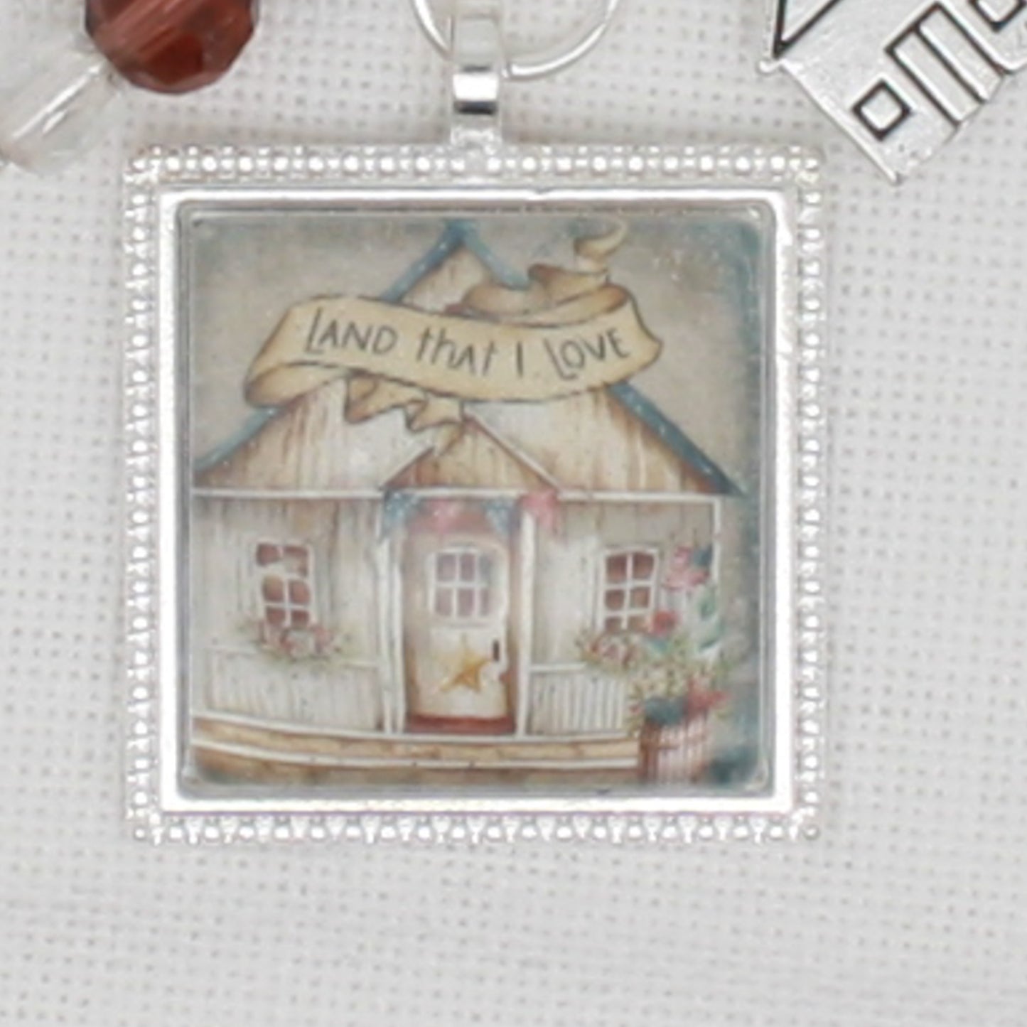 Land That I Love House Zipper Pull/ Mini- Fob