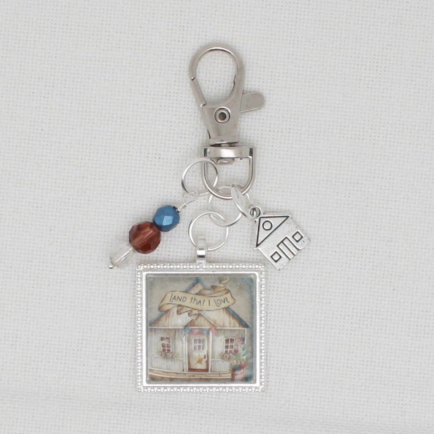 Land That I Love House Zipper Pull/ Mini- Fob