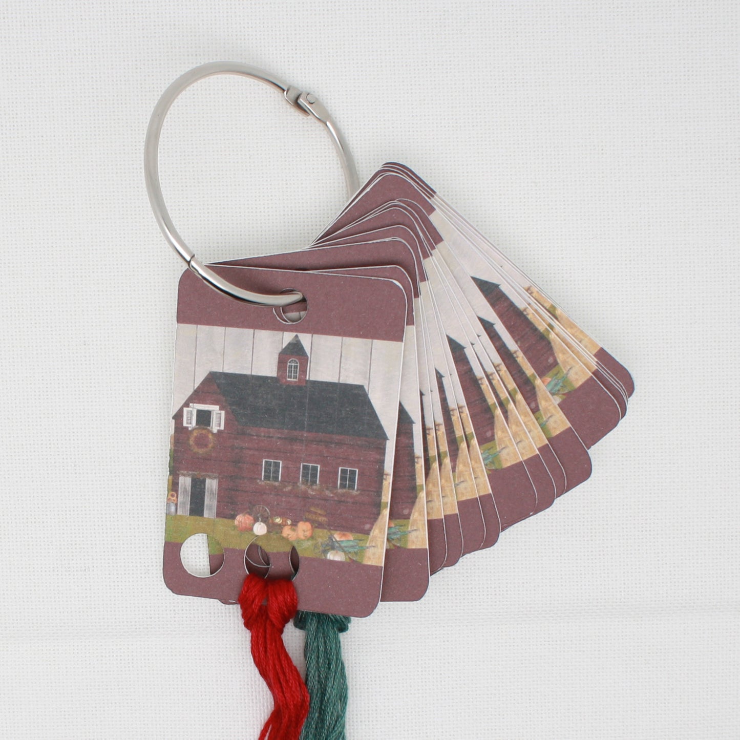 Fall Barn Floss Cards.- Pack Of 20 Cards
