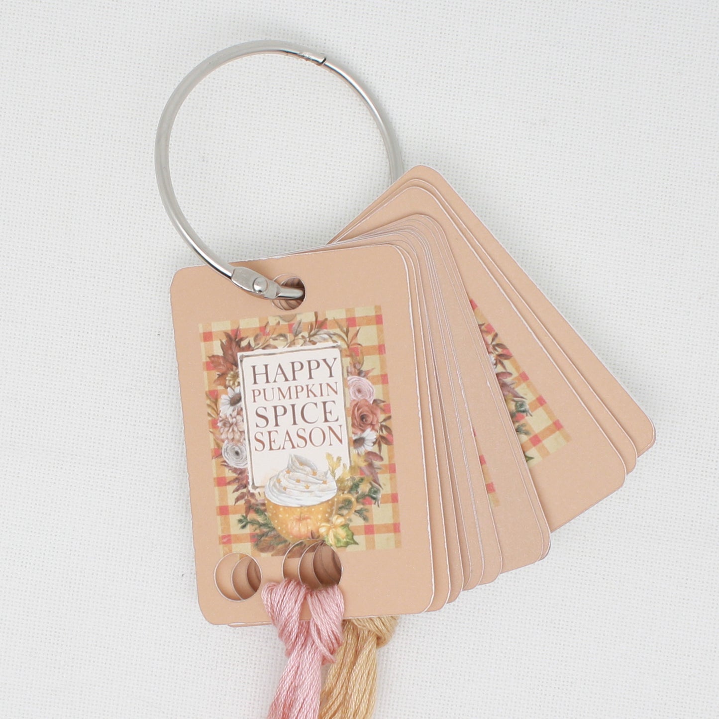 Pumpkin Spice Season Floss Cards.- Pack Of 20 Cards
