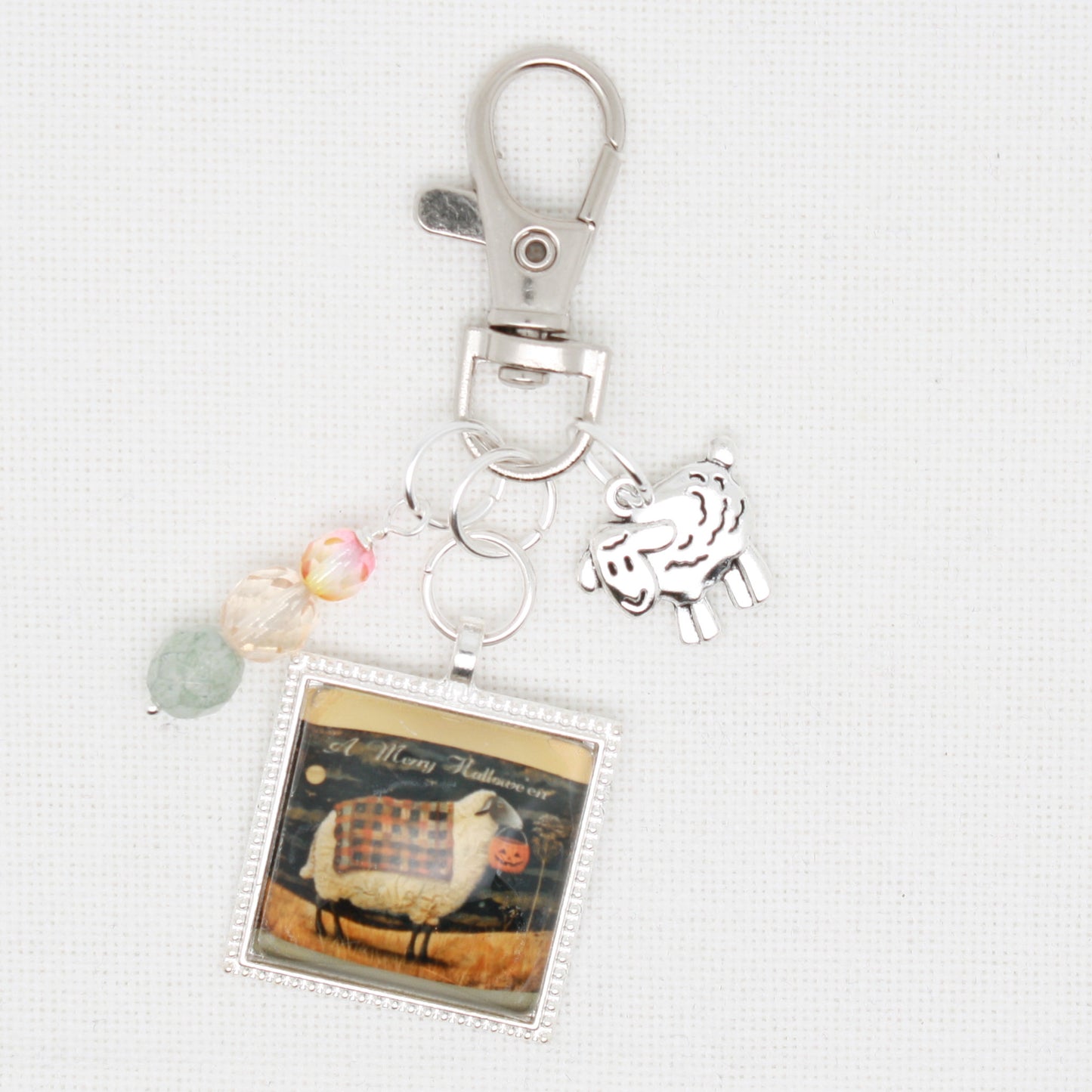 Merry Halloween Zipper Pull/ Mini- Fob