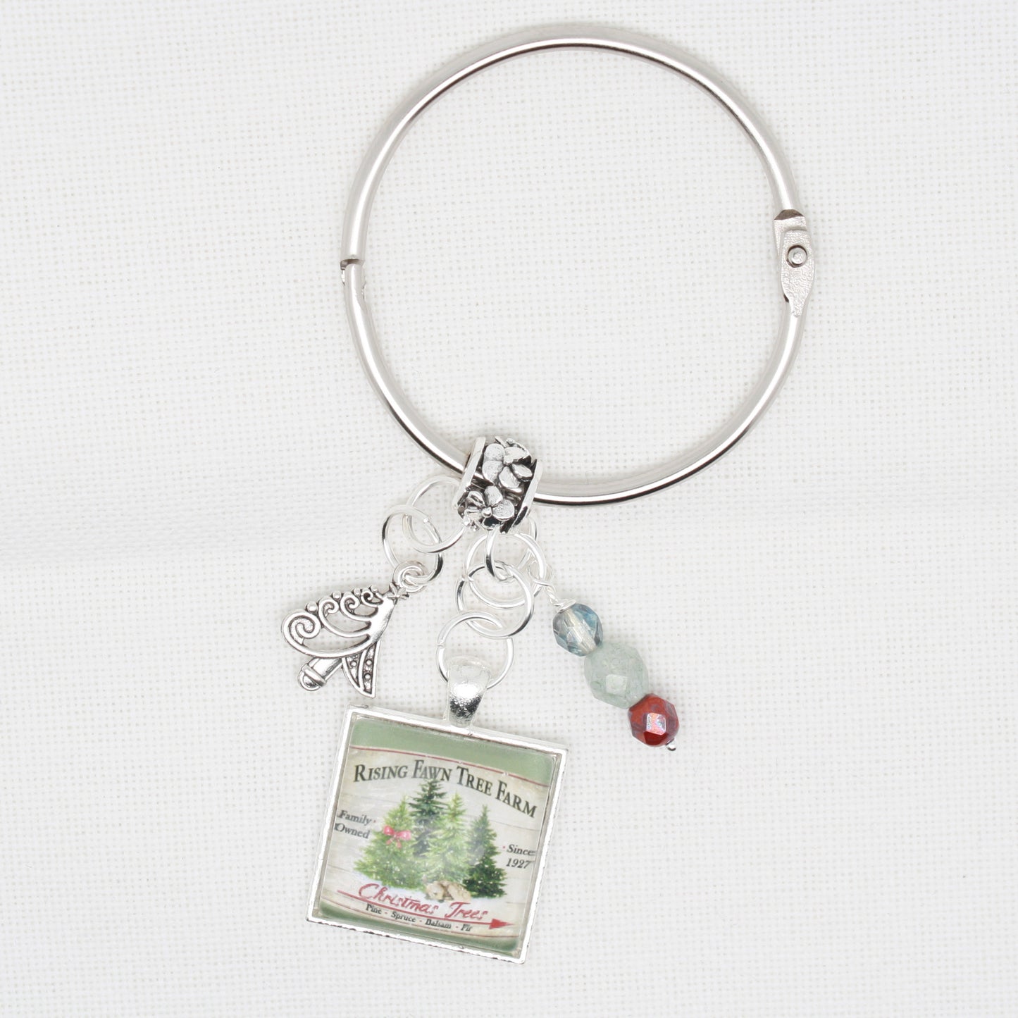 Christmas Tree Farm Floss Ring